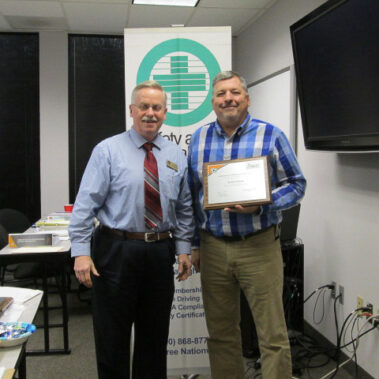 Keith Williams - Advanced Safety Certificate Graduate - February 8, 2018