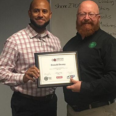 Donald Denny - General Industry MESH Graduate - May 11, 2018