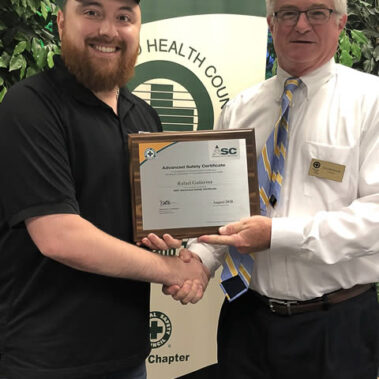 Rafael Gutierrez - Advanced Safety Certificate Graduate - August 16, 2018 - STM Class